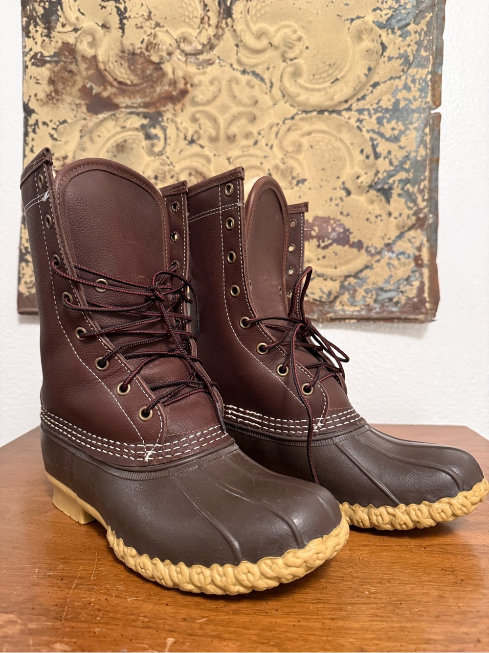Woman’s  Brown Waterproof Lace-Up Duck Boots